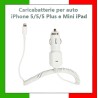 Caricabatteria per auto per iPhone 5/5S/6/6s + Mini iPad