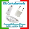 Kit carica batteria compatibile iPhone 4 /4S /3G /3GS /iPod /iPad